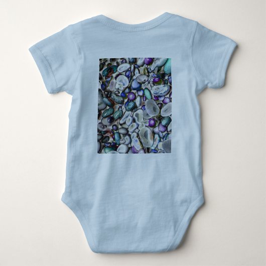 Baby blauw romper (Achterkant)