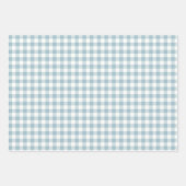 Baby Blauw Rustiek Romantisch & Elegant Inpakpapier Vel (Voorkant 3)