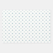 Baby Blauw Rustiek Romantisch & Elegant Inpakpapier Vel (Voorkant)