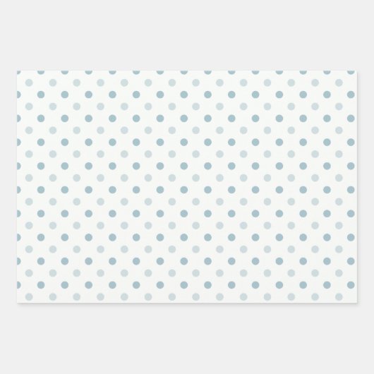 Baby Blauw Rustiek Romantisch & Elegant Inpakpapier Vel (Voorkant)