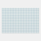 Baby Blauw Rustiek Romantisch & Elegant Inpakpapier Vel (Voorkant 3)