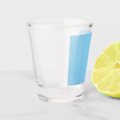 Baby blauw shot glas (Links)