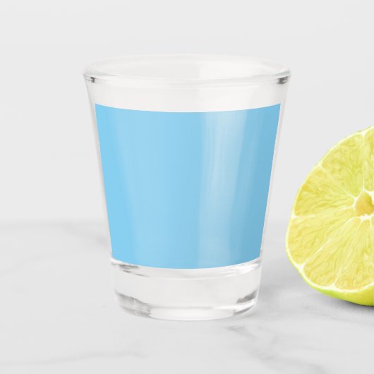 Baby blauw shot glas (Voorkant)