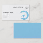Baby Blauw Surfen Visitekaartje (Voorkant / Achterkant)