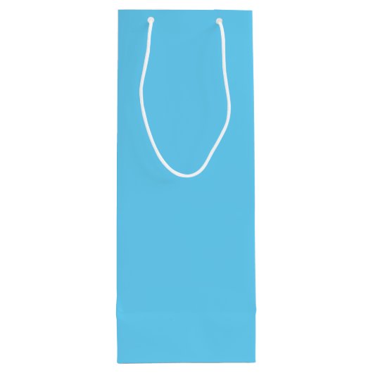 Baby blauw wijn cadeautas (Achterkant)