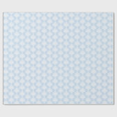 Baby Blauw | Wit Damast inpakpapier (Vlak)