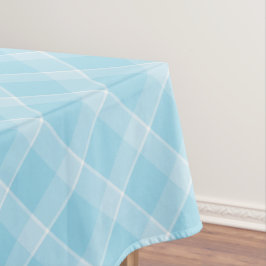 Baby Blauw & Wit Pastel Plaid Tafelkleed – Lente