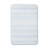 Baby Blauw Witte Strepen Badmat (Voorkant Verticaal)