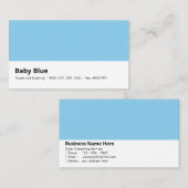 Baby Blauw | "Zoet en rustgevend" Visitekaartje (Voorkant / Achterkant)