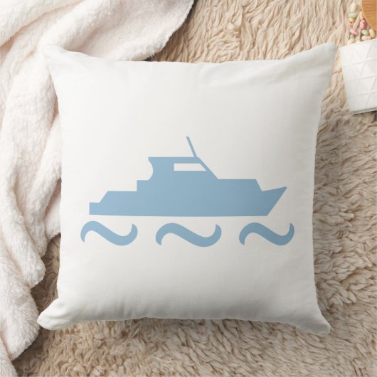 Baby Blauwe Boot Kussen (Deken)