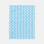 Baby Blauwe Chevron Fleece Deken (Voorkant)