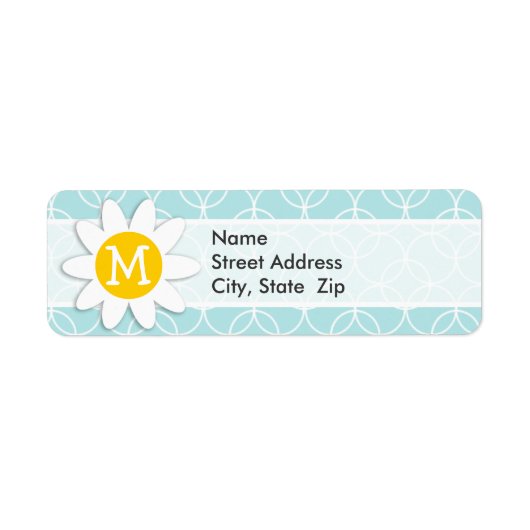 Baby Blauwe Cirkels; Daisy Etiket (Voorkant)