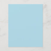 Baby blauwe foto boogjongen Doopsel uitnodiging (Achterkant)