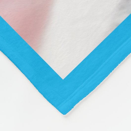 Baby Blauwe Foto Fleece Deken (Hoek)