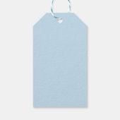 Baby Blauwe Gingham Cadeaulabel (Achterkant)