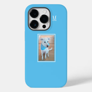 Baby Blauwe Hond Liefhebber Eén Foto Eerste Initia iPhone 14 Plus Hoesje