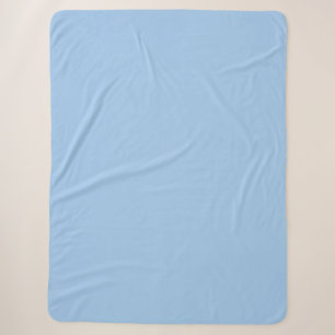 Baby blauwe ogen (effen kleur) sherpa deken