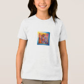 Baby Blauwe Ogen Tijgerwelp Tri-Blend Shirt (Voorkant)