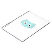 Baby Blauwe Olifant Tekening Notitieboek (Linkerzijde)