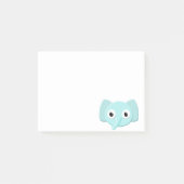 Baby Blauwe Olifant Tekening Post-it® Notes (Voorkant)