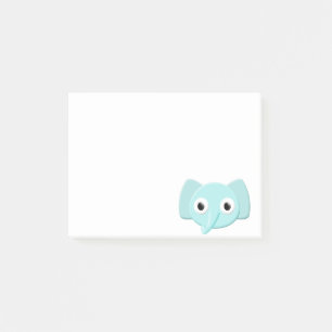 Baby Blauwe Olifant Tekening Post-it® Notes