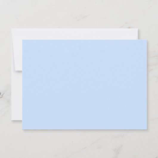 Baby Blauwe Prins Doop Kaart (Achterkant)