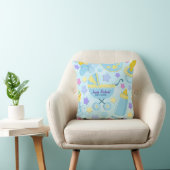 Baby Blauwe Sterren en Koets Keepsake Kussen (Stoel)