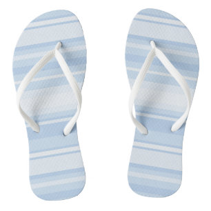Baby blauwe strepen teenslippers