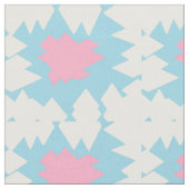 Baby blauwe suiker roze witte splash ontwerp stof (Close Up)