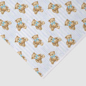 Baby Blauwe Teddy Beren #1 Tissuepapier (Detail)