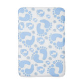 Baby Blauwe Voeten Jongen Badkamer Badmat (Voorkant Verticaal)