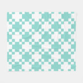 BABY Blauwgroen blauwe quilt Shower Party Fleece B (Voorkant (Horizontaal))