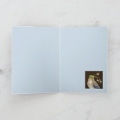 Baby blauwvogel met een Engelse plantaatkaart Kaart (Binnen)