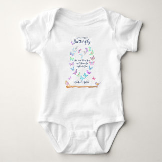 Baby Blessing Butterfly Heart Romper