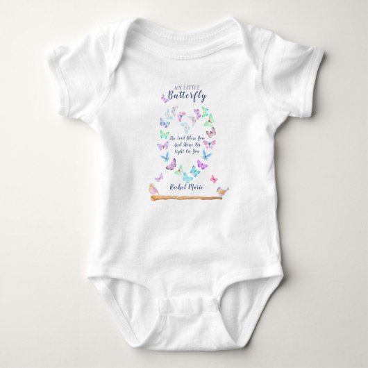 Baby Blessing Butterfly Heart Romper (Voorkant)