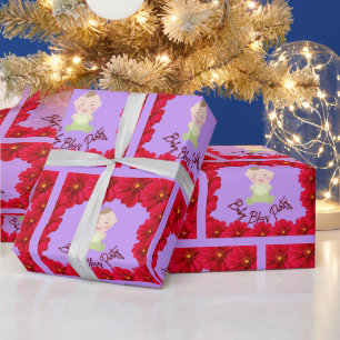 Baby Bliss Feestje lichtpaars Cadeaupapier