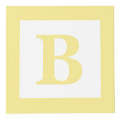 Baby Block Sonogram zwangerschapsaankondiging Foto Kubus (Voorkant)