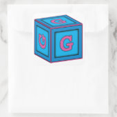 Baby Block Stickers - letter "G" (Tas)