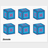 Baby Block Stickers - letter "M" (Vel)