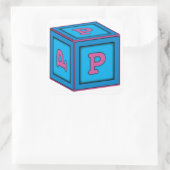 Baby Block Stickers - letter "P" (Tas)