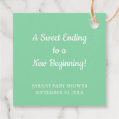 Baby Blocks Baby shower Dank u Bedankjes Labels (Achterkant)