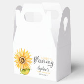 Baby bloeit zonnebloemputs bedankdoosjes (Geopend)