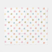 Baby bloemen Fleece Deken (Voorkant (Horizontaal))