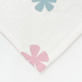 Baby bloemen Fleece Deken (Hoek)