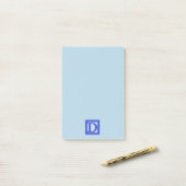 Baby blok Letter D 4x6-inch laptop Post-it® Notes (Op bureau)