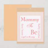 Baby-blokdouchedecoratie Uitnodiging Briefkaart (Voorkant / Achterkant)