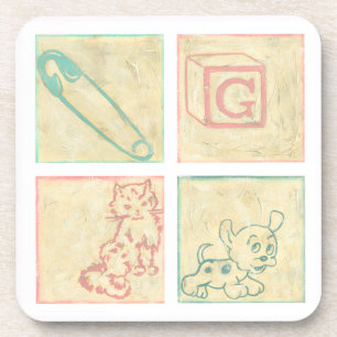 Baby Blokken door Chariklia Zarris Bier Onderzetter