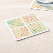 Baby Blokken door Chariklia Zarris Kartonnen Onderzetters (Schuin)