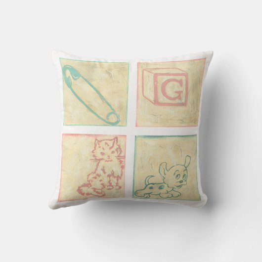 Baby Blokken door Chariklia Zarris Kussen (Achterkant)