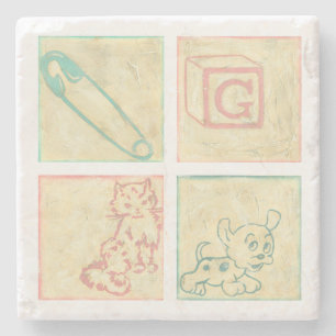 Baby Blokken door Chariklia Zarris Stenen Onderzetter